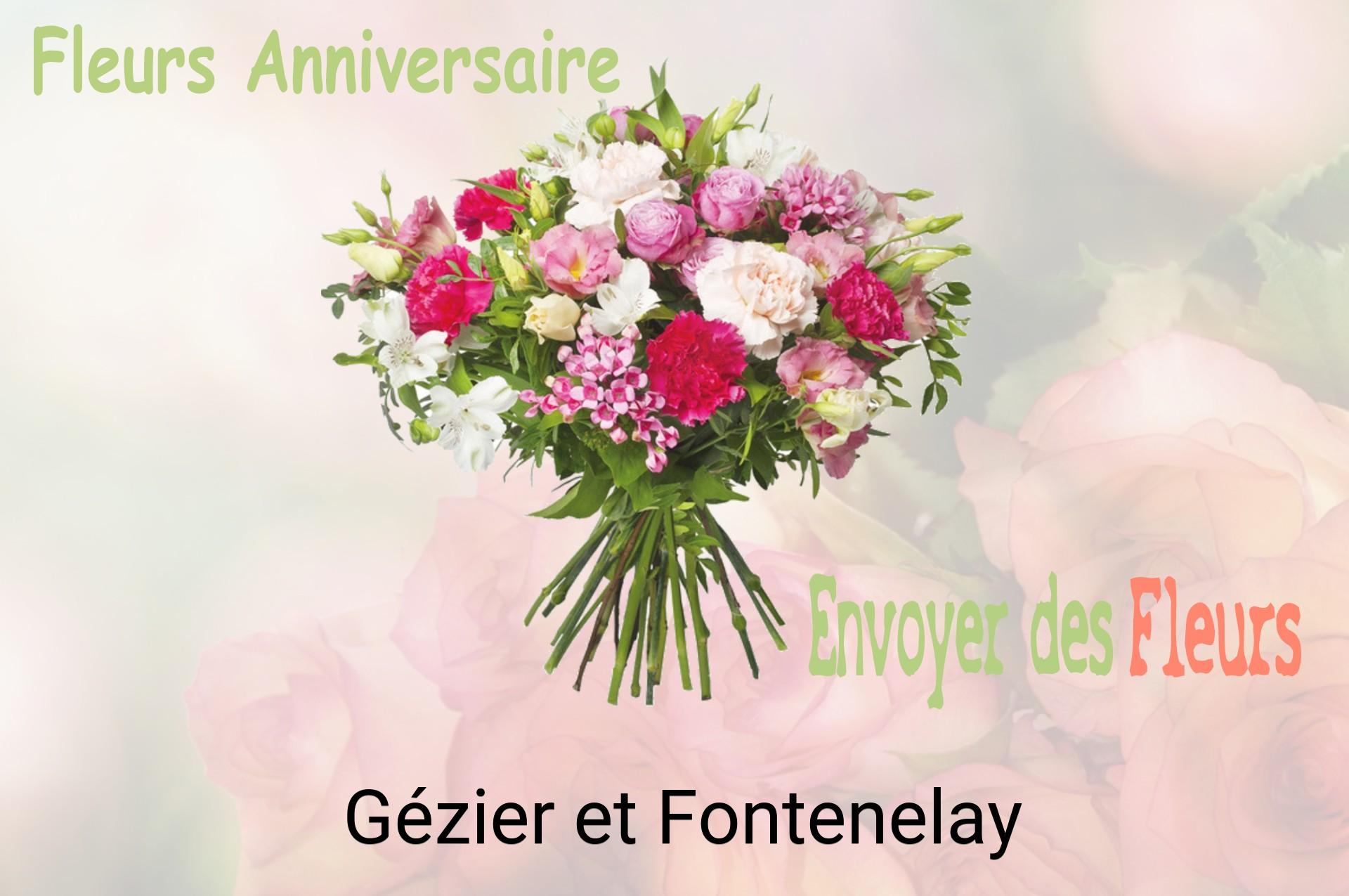 Bouquet de fleurs d’anniversaire livré à Gézier-et-Fontenelay